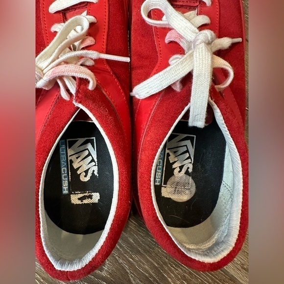 VANS Bold Ni LX Nubuck Suede Racing Red Chili Pepper Ultracush - Picture 11 of 13